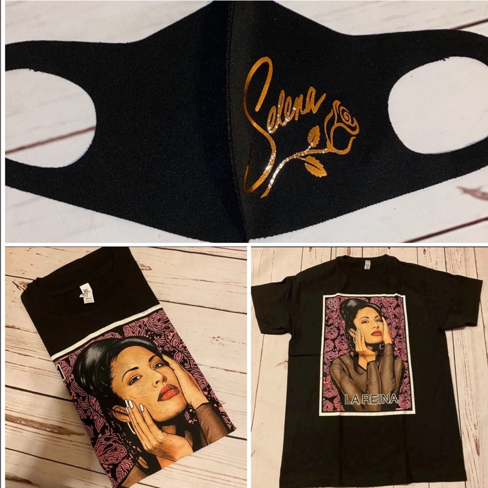 SELENA QUINTANILLA T-SHIRT & FACE MASK